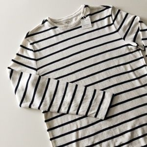 Club Monaco - Long Sleeve Duofold Stripe Tee